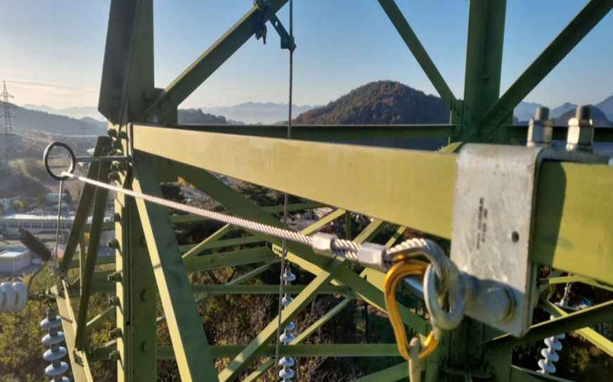 345kV 수평추락방지장치 설치 공사