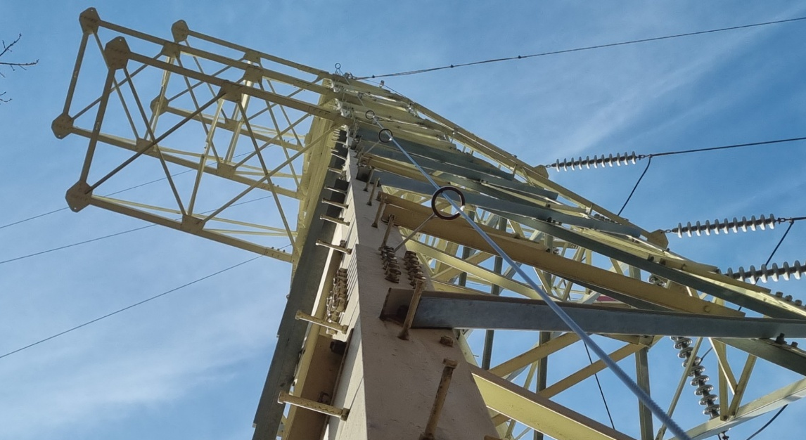 154kV 수직,수평 추락방지장치 설치 공사